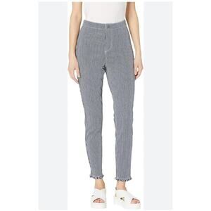 Cupcakes Cashmere Pants Women Size 6 Wren Cotton Twill Engineer Stripe Skinny